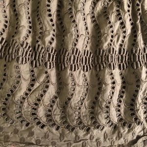 Green Eyelet Lace J. Crew Skirt